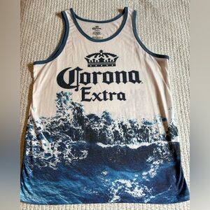 Corona Extra Blue and White Tank Top